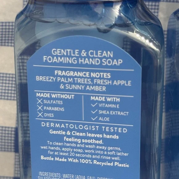 NEW B&BW π(2)Crystal Blue Coast , Wash Rinse Repeat Foaming hand soaps - Picture 3 of 3